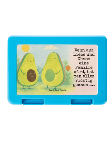 Mr. & Mrs. Panda Aufbewahrungsbox Avocado Pärchen Design mit Spruch in Weiß
