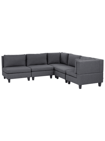 Beliani 5-tlg Ecksofa UNSTAD in Grau