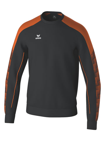 erima Unisex Erwachsene, Erwachsene Sweatshirt in schwarz/orange