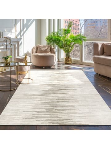 KADIMA DESIGN Teppich Kurzflor meliert Wohnzimmer in Creme