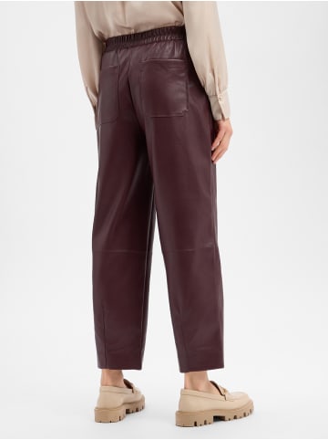OPUS Kunstlederhose Myha Edgy in aubergine - 0001