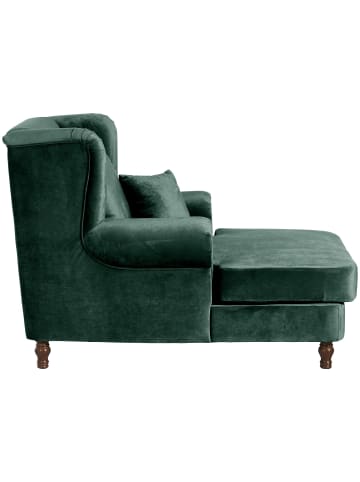 58 aufm Kessel XXL Sessel inkl. Kissen Karley Samtvelours grün