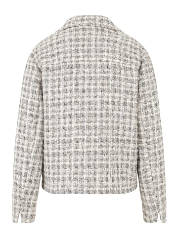 CARTOON Tweedblazer mit aufgesetzten Taschen in Weiß/Camel