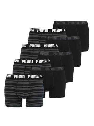 Puma Boxershorts HERITAGE STRIPE BOXER 8er Pack in 200 - black