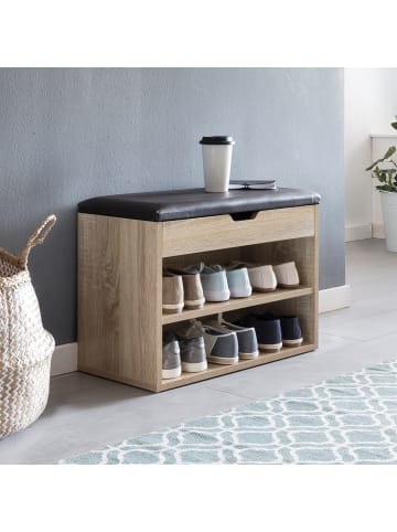 FineBuy Schuhschrank in Braun / Spanplatte / 60x30x40