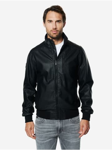 KOROSHI Kunstlederjacke in Schwarz