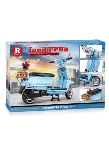 Reobrix Lambretta Klemmbaustein Set 1169 Teile Blau