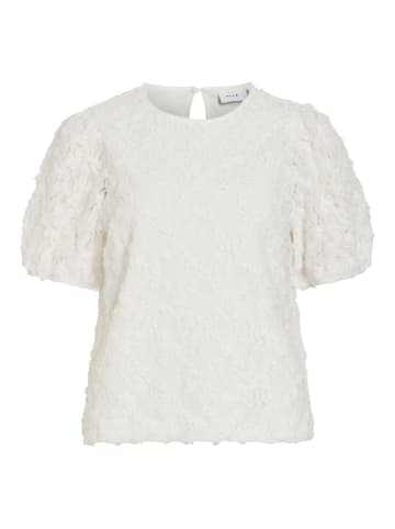 Vila Oberteil mit kurzen Ärmeln in Cloud Dancer