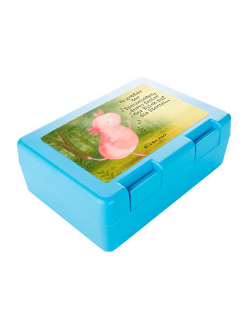 Mr. & Mrs. Panda Brotdose Axolotl Tanzen Design mit Spruch in Weiß