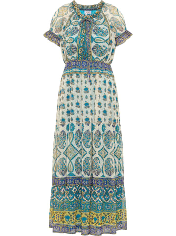 usha FESTIVAL Damen Maxikleid Mit Allover-Print in Blau Mehrfarbig