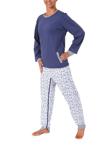 NORMANN Pflegeoverall langarm Reissverschluss - 21513 in blau