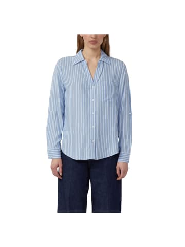 S.OLIVER RED LABEL Langarmbluse in Blau