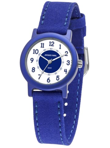 JACQUES FAREL Quarzuhr ORG 800 in Blau