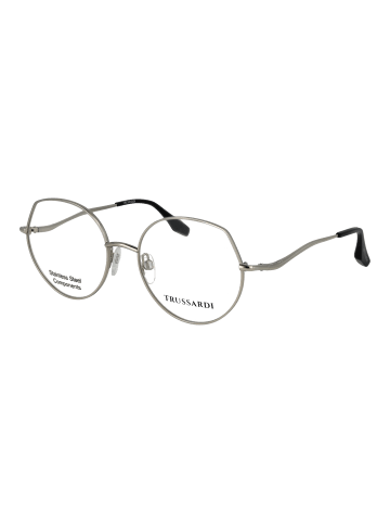 Trussardi Frauen Optische Fassungen Rund Silber