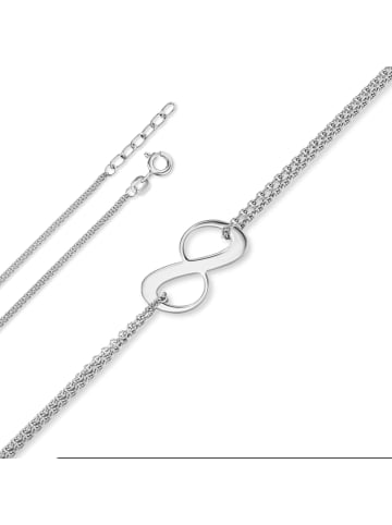 ONE ELEMENT  Infinity Halskette Rundankerkette aus 925 Silber   17 cm  Ø 1,10 mm in silber