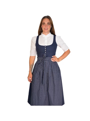 Almsach Midi Dirndl in Dunkelblau