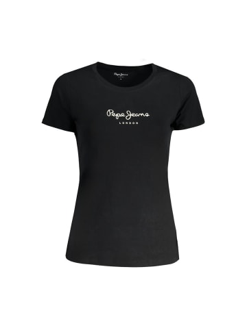 Pepe Jeans Schwarzes Baumwoll-T-Shirt