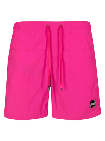 Urban Classics Badeshorts in neonpink