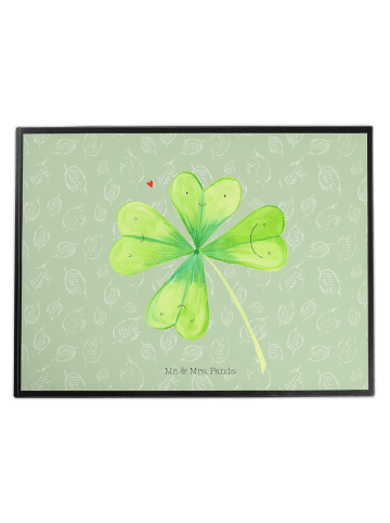 Mr. & Mrs. Panda schreibtischunterlage Blume Kleeblatt ohne Spruch in Blattgrün