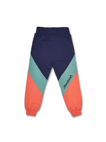 MANITOBER Cut & Sew Jogginghose in Coral/Mint/Navy