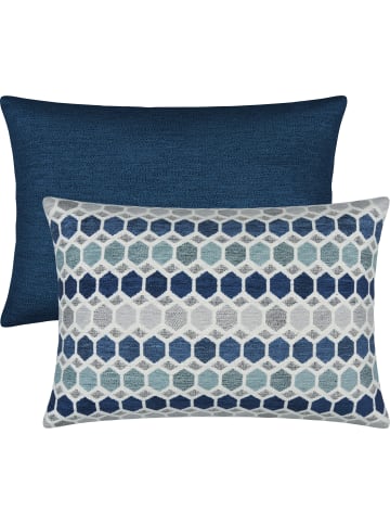Erwin Müller Jacquard Erwin Müller Kissenhülle 2er-Pack York in dunkelblau