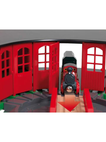 Brio Aktionsspiel BRIO World - Großer Ringlokschuppen Ab 3 Jahre in bunt