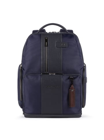 Piquadro Brief Rucksack RFID 42 cm Laptopfach in blue