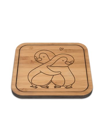 Mr. & Mrs. Panda Tischschoner Pinguine Kuscheln ohne Spruch in Transparent