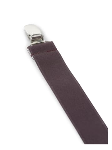 Finshley & Harding London Hosenträger in aubergine