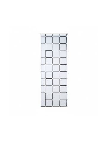 relaxdays Duschrollo Square in Semitransparent - (L)240 x (B)80 cm