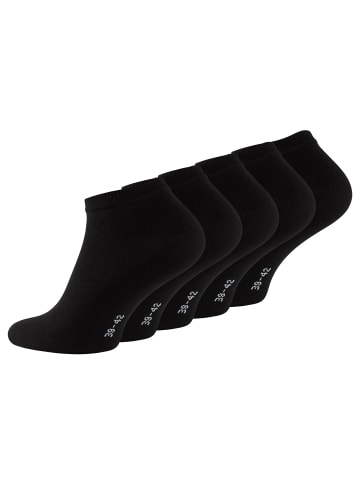 RESLAD Füßlinge Sneakersocken 10er PACK in schwarz-10 Paar