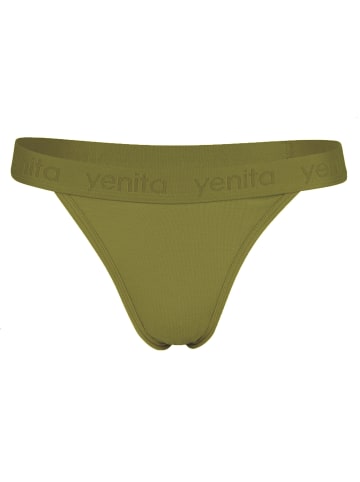 Yenita® "Bambus" Triangel String in Olive