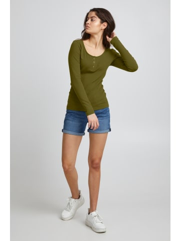 ICHI IHSUPER LS Slim fit in Avocado