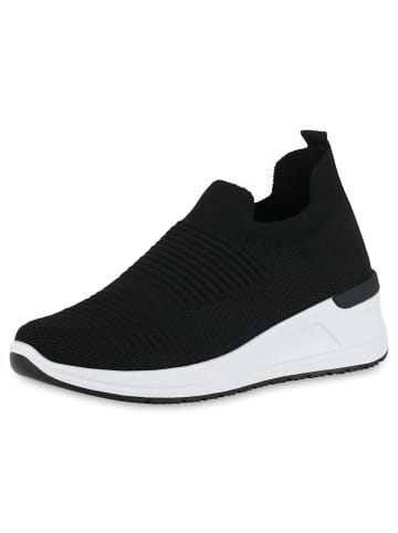 VAN HILL Sneaker Wedges Ramona in Schwarz