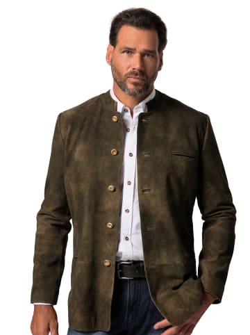 JP1880 Lederjacke in mahagonibraun