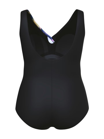 Ulla Popken Badeanzug in schwarz