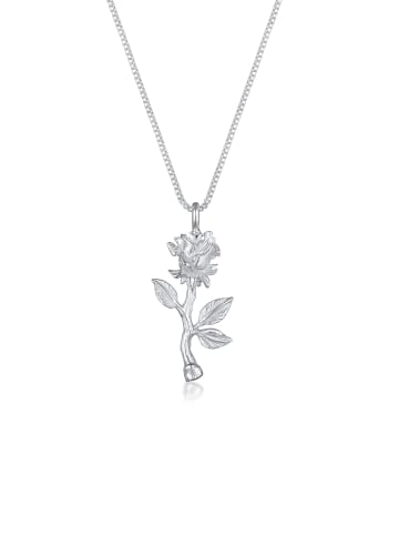 Elli Halskette 925 Sterling Silber Rose in Silber