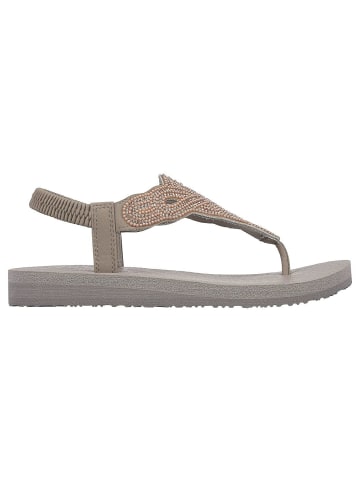 Skechers Zehentrenner MEDITATION - PEARL PERFECTION in taupe