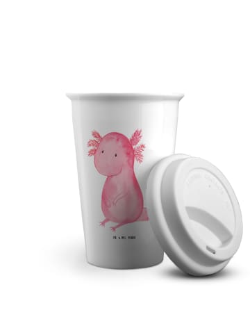 Mr. & Mrs. Panda To Go Becher Axolotl Niedlich ohne Spruch in Weiß