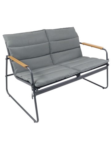VCM  4 tlg. Set Lounge Balkon Gartenmöbel Lexila in Grau