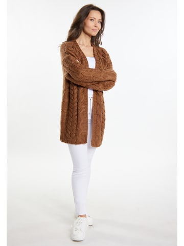 usha WHITE LABEL Damen Cardigan in Kamel