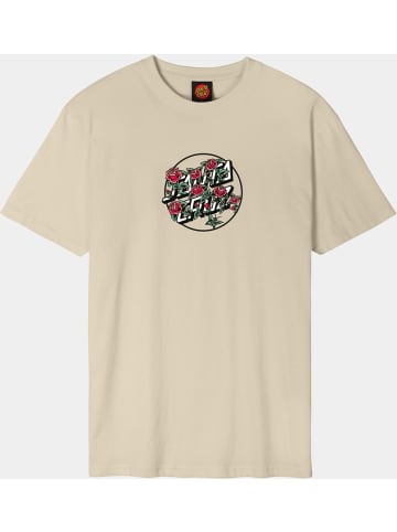 Santa Cruz T-Shirt "Flash Stacked Dot Front T-Shirt" in Braun