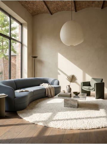 KADIMA DESIGN Teppich Hochflor Shaggy Waschbar Einfarbig RHEIN Strapazierfähig in Creme