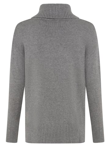 Tamaris Strickpullover in hellgrau melange
