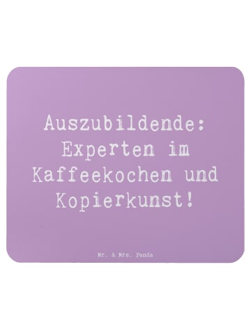 Mr. & Mrs. Panda Mauspad Spruch Auszubildende Kaffeekünstler mit... in Lavendeltraum