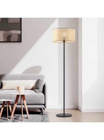 home24 Stehleuchte Le Tech I in Beige / Schwarz
