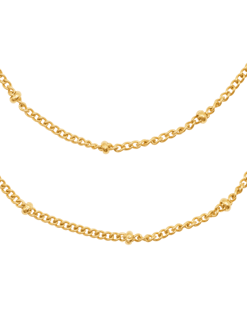 Steel_Art Layering Halskette Kaden goldfarben in goldfarben