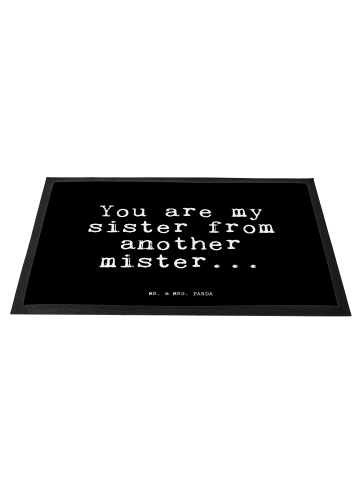 Mr. & Mrs. Panda Bodenvorleger You are my sister... mit Spruch in Schwarz