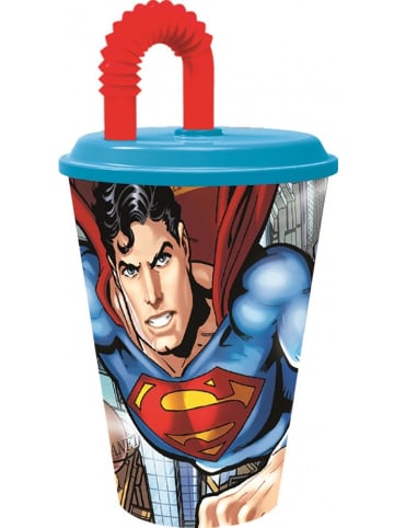 DC Comics Superman Savior Strohhalmbecher, Kunststoff 430 ml