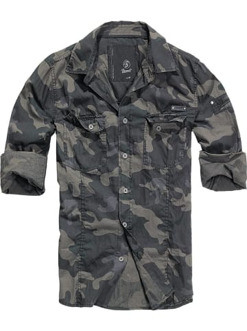 Brandit Hemd "Slim Fit Shirt Long Sleeve" in Camouflage
